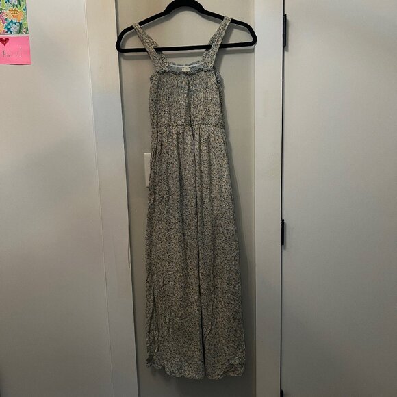 Sim & Sam Blue and Yellow Floral Maxi Dress, size XS - Picture 1 of 5